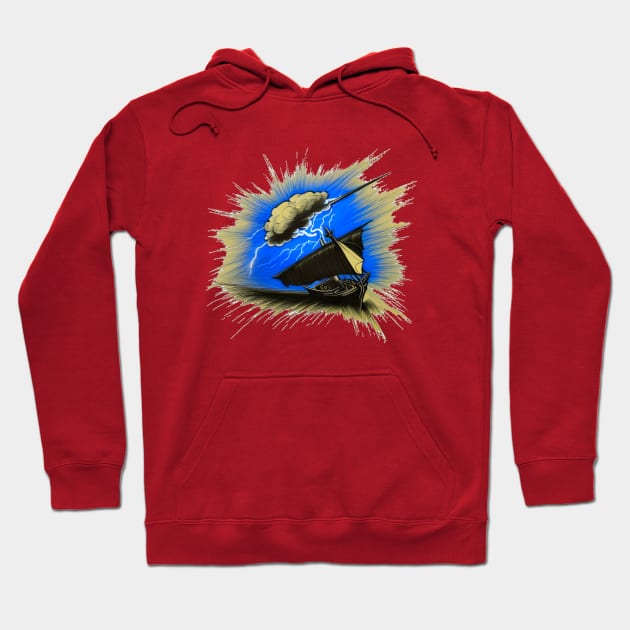 Ship in a storm Hoodie by sweetvision